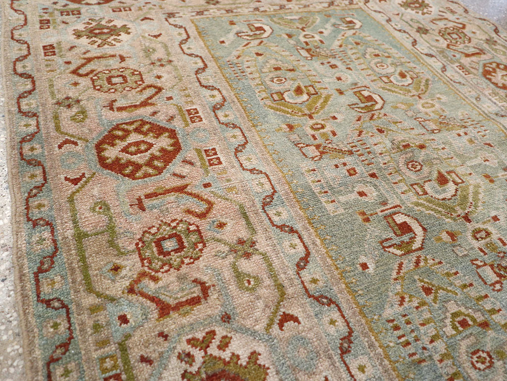 Vintage Persian Malayer Throw Rug, No.32809 - Galerie Shabab