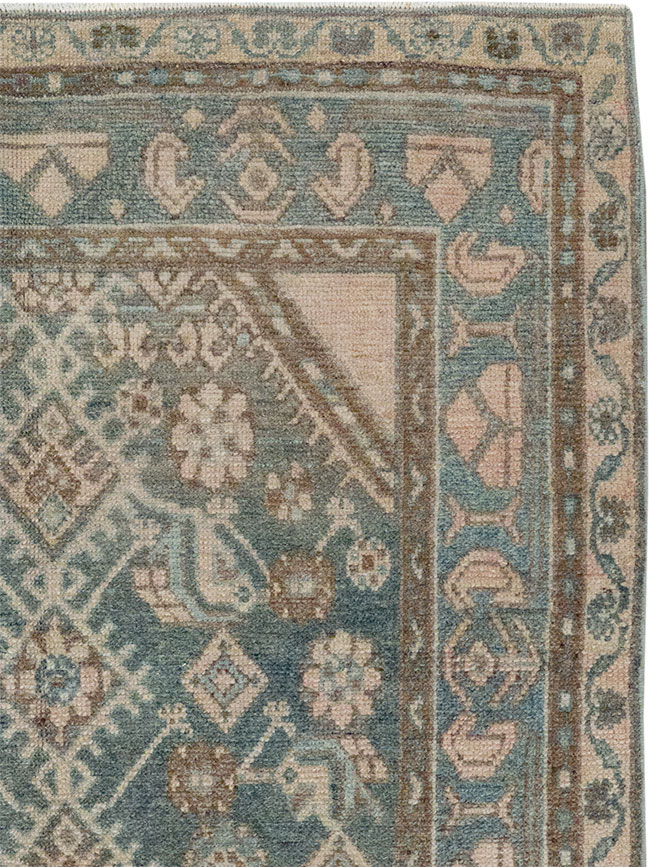 Vintage Persian Malayer Throw Rug, No.32818 - Galerie Shabab