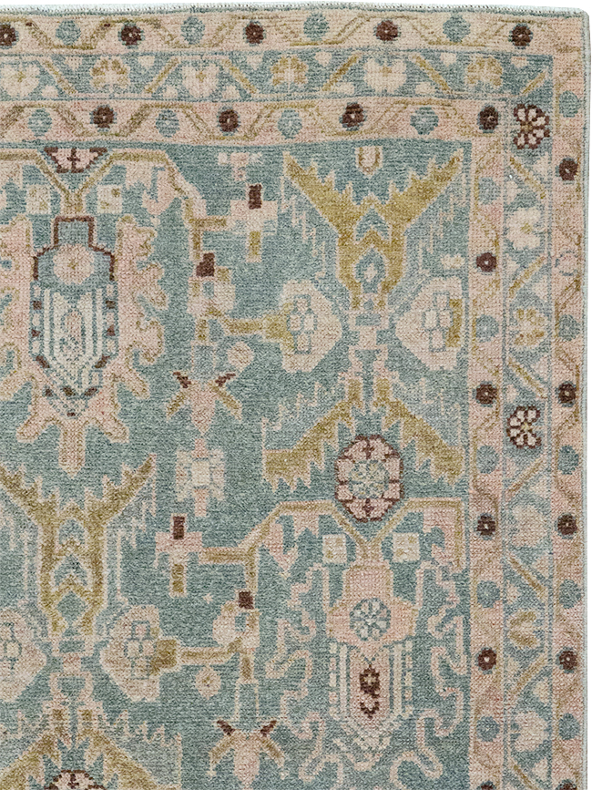 Vintage Persian Malayer Throw Rug, No.32831 - Galerie Shabab