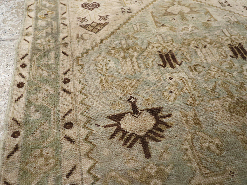 Vintage Persian Malayer Throw Rug, No.32832 - Galerie Shabab
