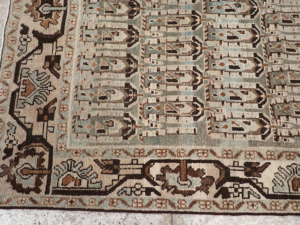 Vintage Persian Malayer Accent Rug, No.32833 - Galerie Shabab
