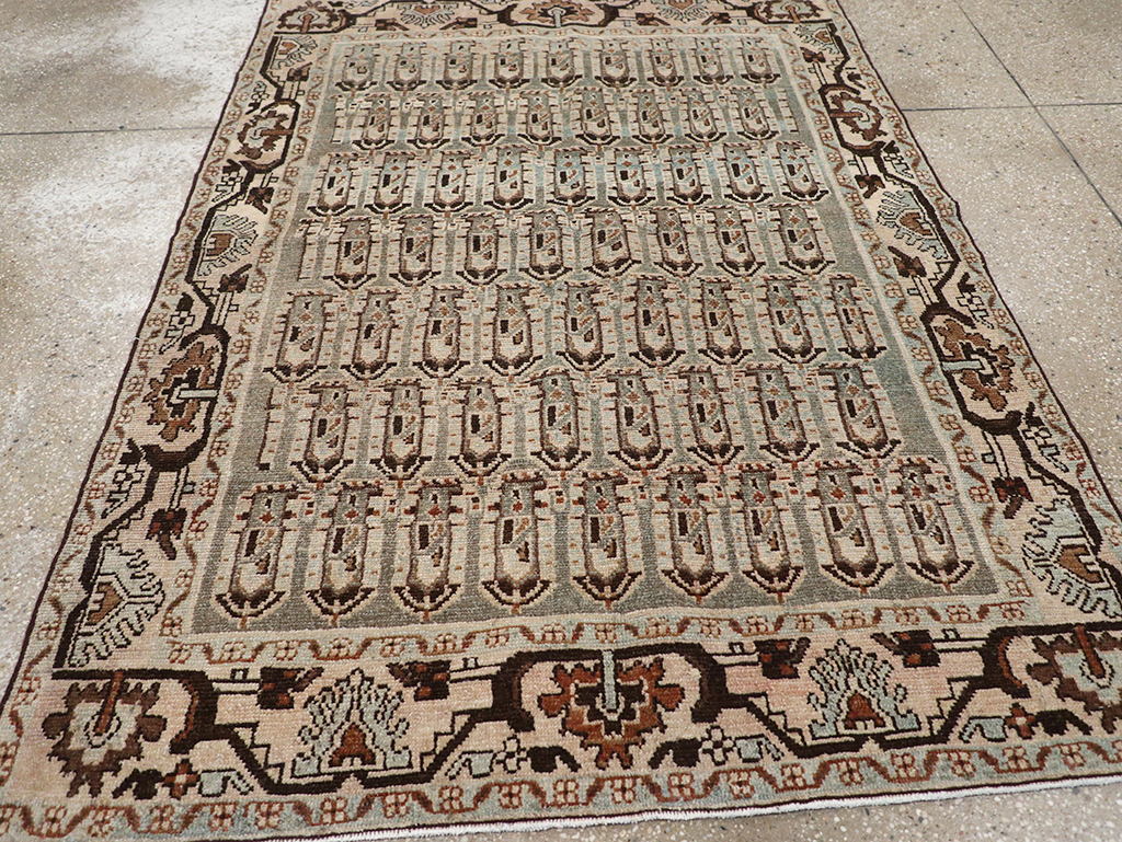 Vintage Persian Malayer Accent Rug, No.32833 - Galerie Shabab