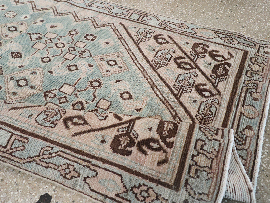 Vintage Persian Malayer Throw Rug, No.32842 - Galerie Shabab