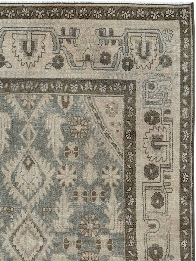 Vintage Persian Malayer Throw Rug, No.32845 - Galerie Shabab