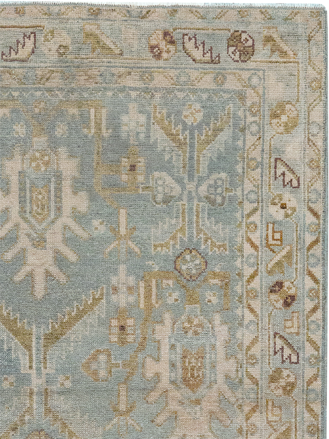 Vintage Persian Malayer Throw Rug, No.32851 - Galerie Shabab