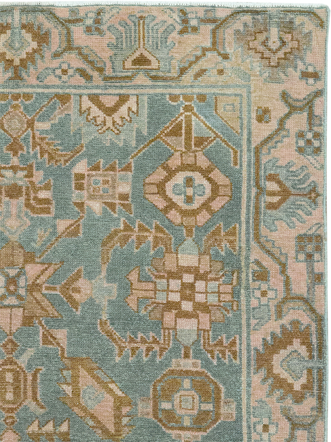 Vintage Persian Malayer Throw Rug, No.32854 - Galerie Shabab