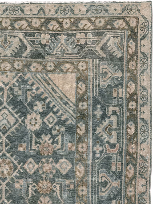 Vintage Persian Malayer Throw Rug, No.32894 - Galerie Shabab