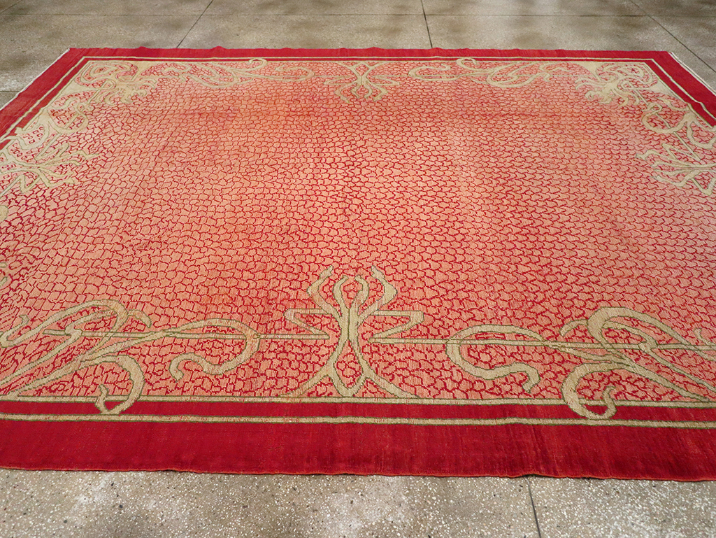 Antique Turkish Art Deco Room Size Carpet, No.32956 - Galerie Shabab