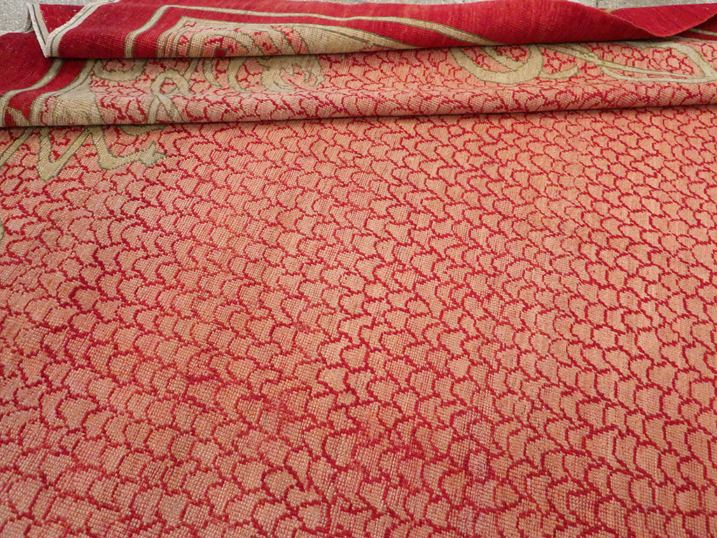 Antique Turkish Art Deco Room Size Carpet, No.32956 - Galerie Shabab