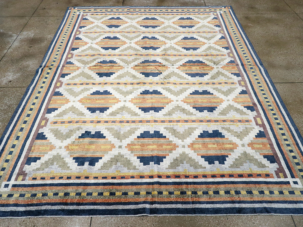 Modern East Turkestan Silk Khotan Room Size Carpet, No.33013 - Galerie Shabab