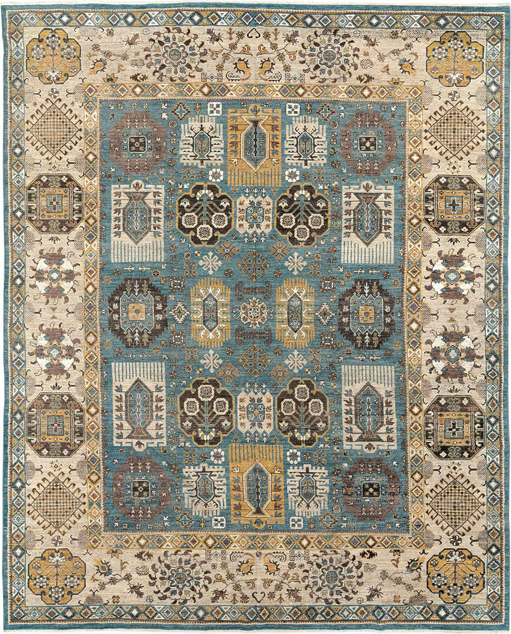 Modern East Turkestan Khotan Room Size Carpet, No.33015 - Galerie Shabab