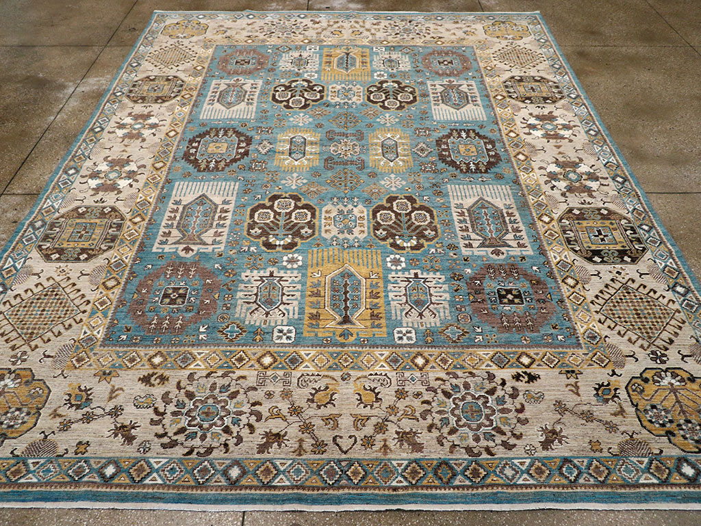 Modern East Turkestan Khotan Room Size Carpet, No.33015 - Galerie Shabab
