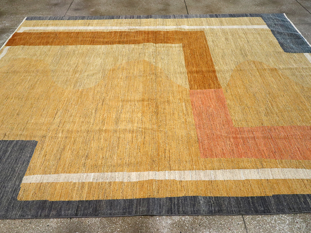 Modern East Turkestan Art Deco Room Size Carpet, No.33018 - Galerie Shabab