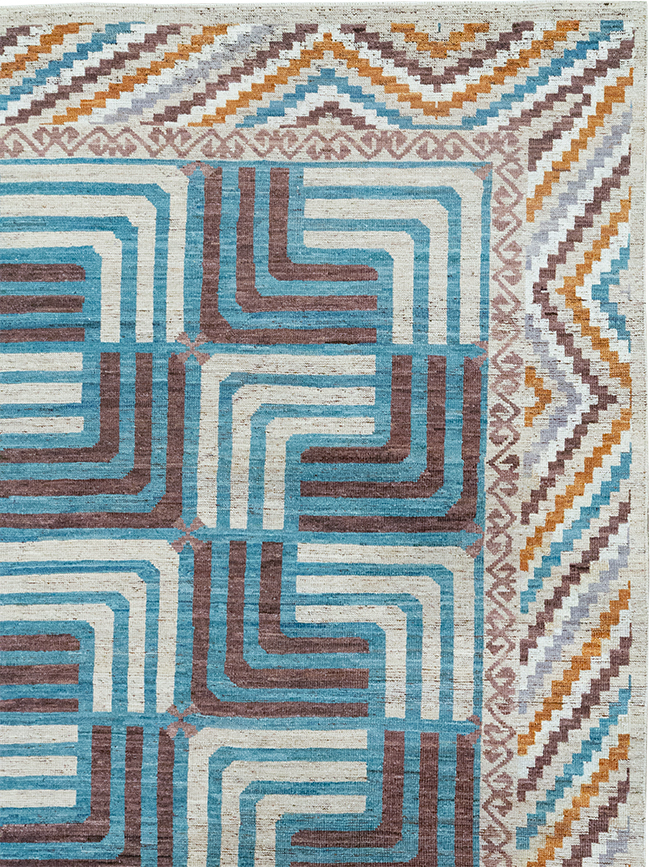 Modern East Turkestan Khotan Room Size Carpet, No.33024 - Galerie Shabab