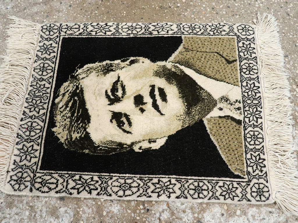 Vintage Persian Tabriz Pictorial Rug, No.33066 - Galerie Shabab