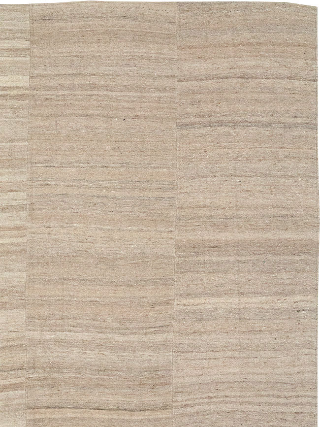 Vintage Turkish Flatweave Kilim Room Size Carpet, No.33079 - Galerie Shabab