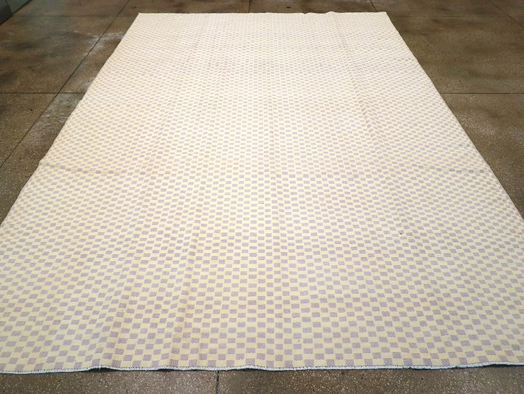 Vintage Turkish Flatweave Kilim Room Size Carpet, No.33112 - Galerie Shabab