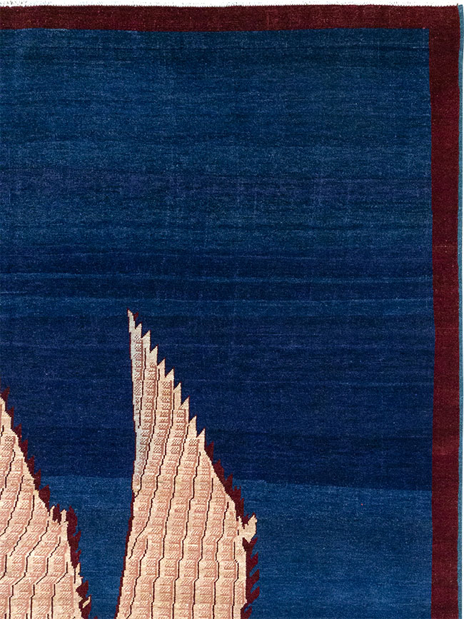 Vintage Turkish Pictorial Room Size Carpet, No.33143 - Galerie Shabab