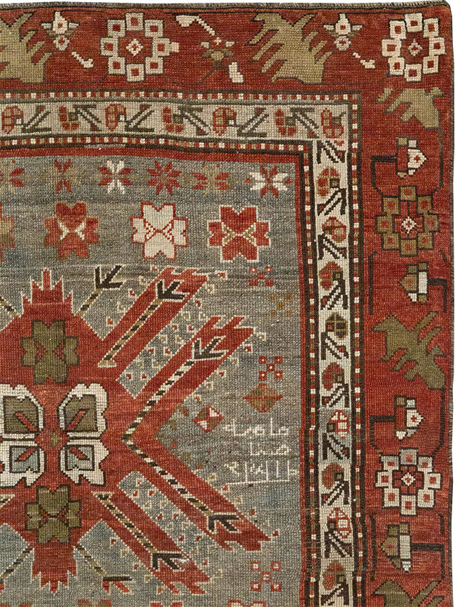 Antique Caucasian Kazak Runner, No.33183 - Galerie Shabab