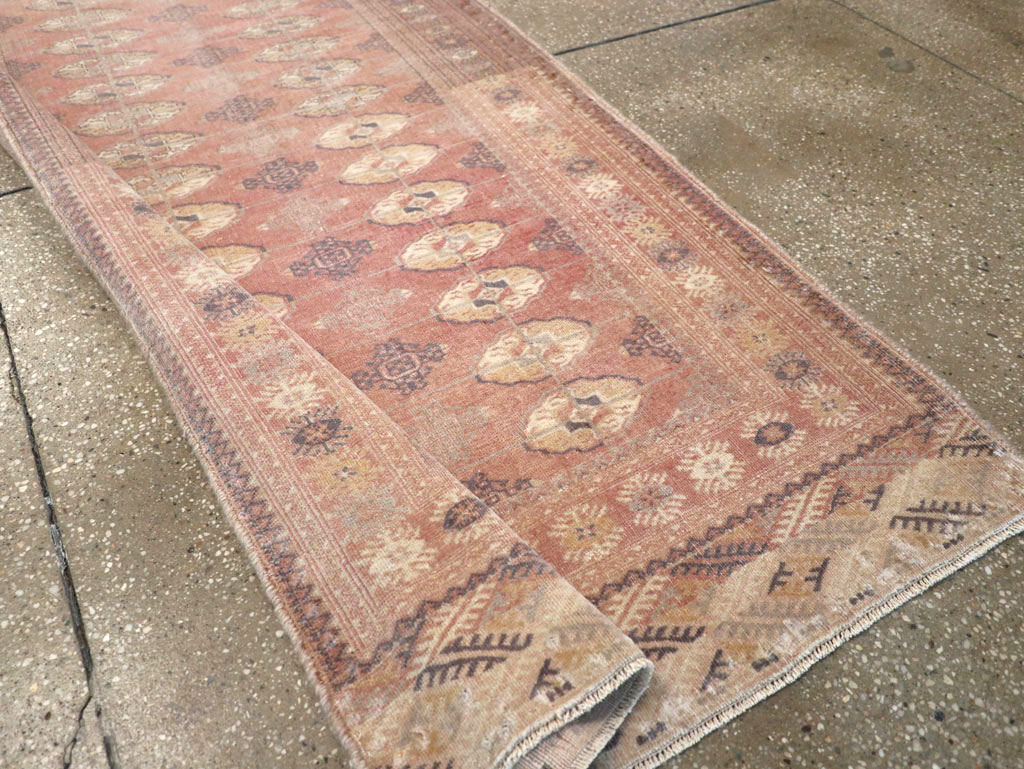 Vintage Central Asian Bokhara Long Runner, No.33199 - Galerie Shabab