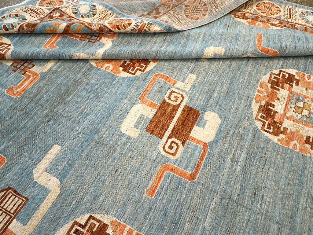 Modern East Turkestan Khotan Large Room Size Carpet, No.33225 - Galerie Shabab