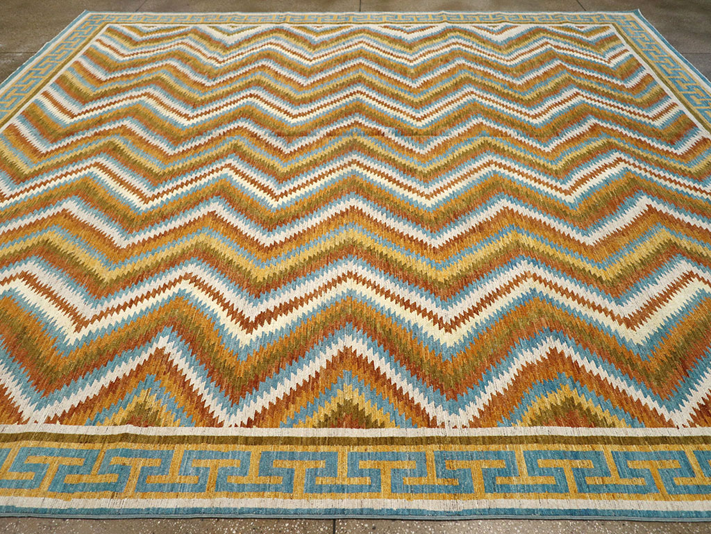 Modern East Turkestan Khotan Large Room Size Carpet, No.33228 - Galerie Shabab