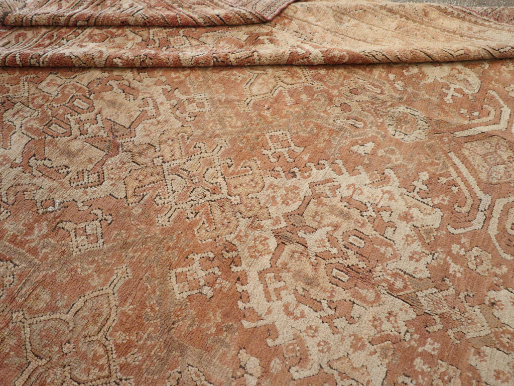 Antique Turkish Oushak Large Room Size Carpet, No.33318 - Galerie Shabab