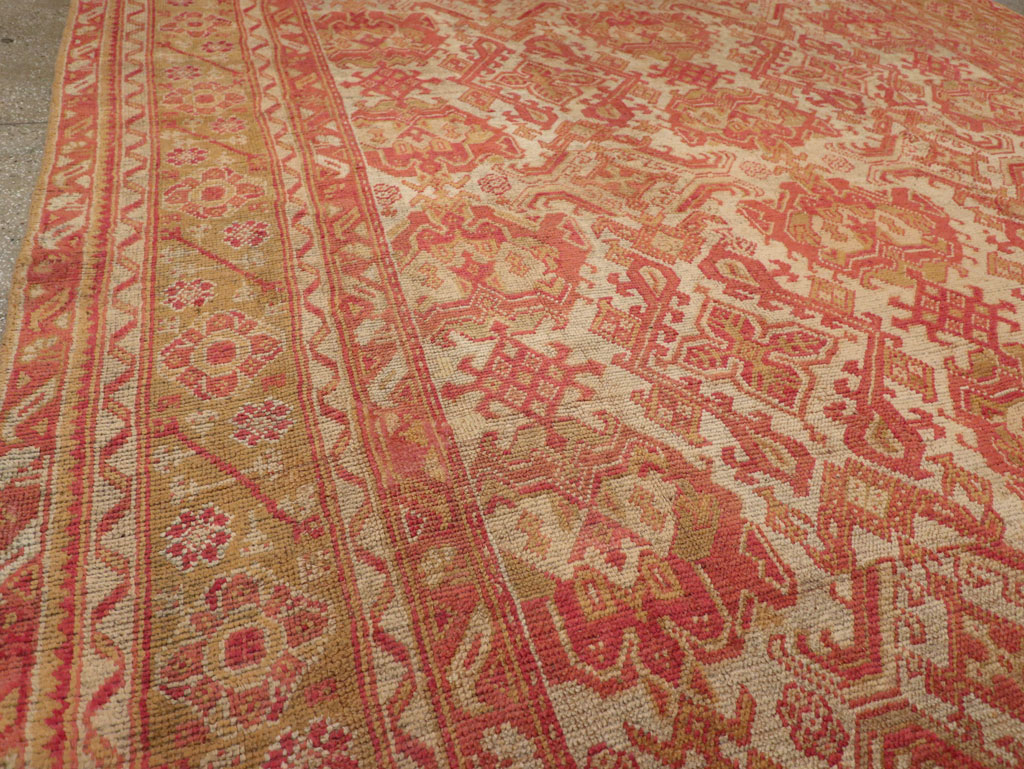 Antique Turkish Oushak Large Carpet, No.33320 - Galerie Shabab