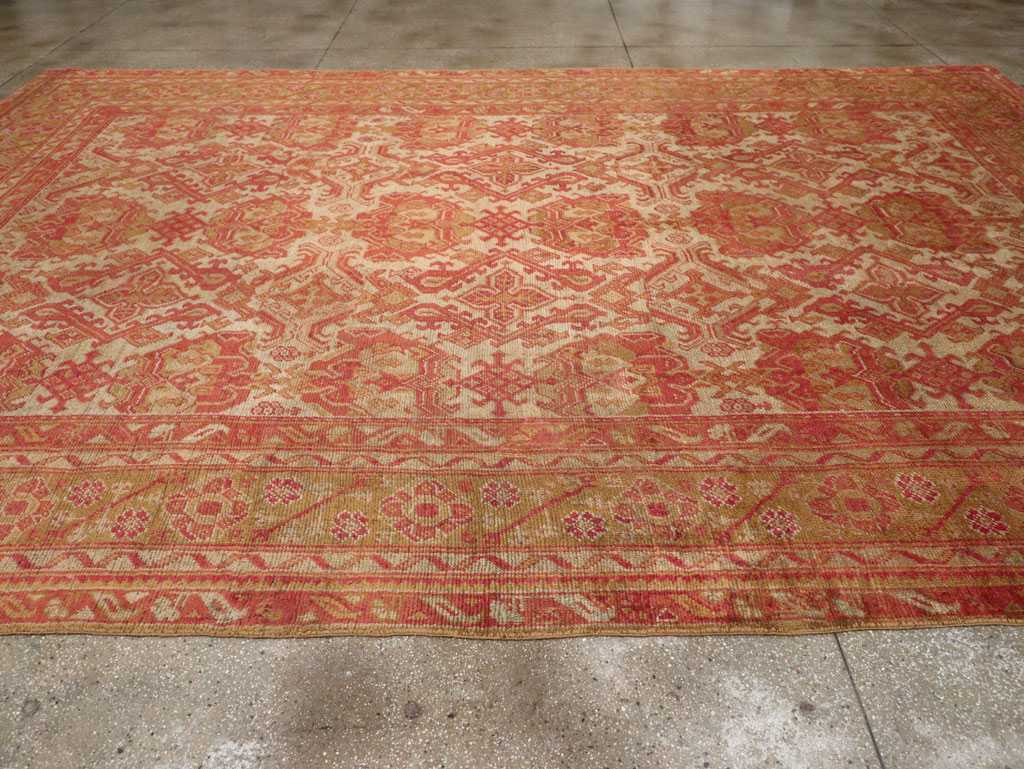 Antique Turkish Oushak Large Carpet, No.33320 - Galerie Shabab