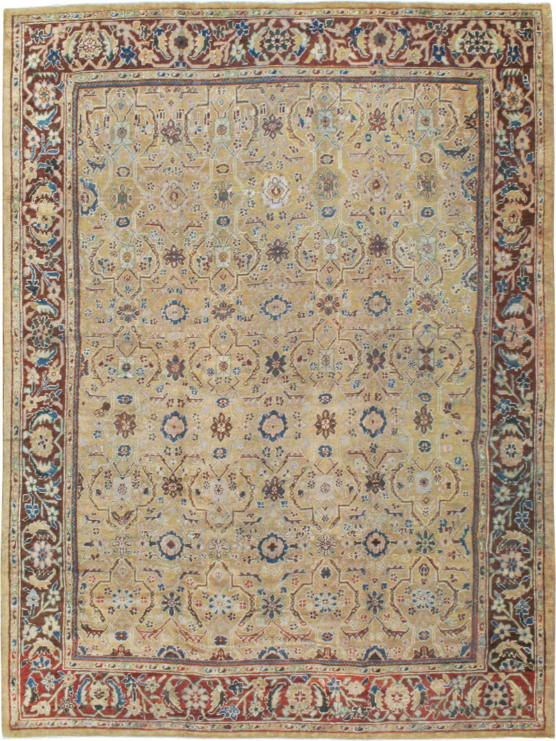 Antique Persian Mahal Carpet, No.8128 - Galerie Shabab