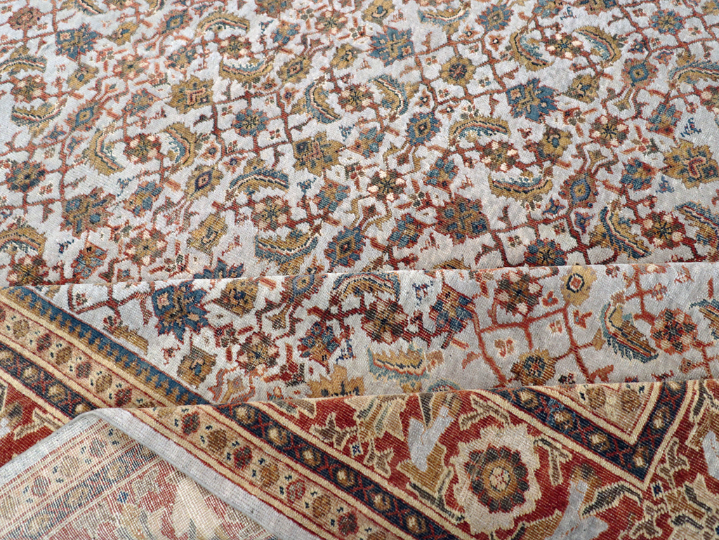 Antique Persian Mahal Room Size Carpet, No.8347 - Galerie Shabab