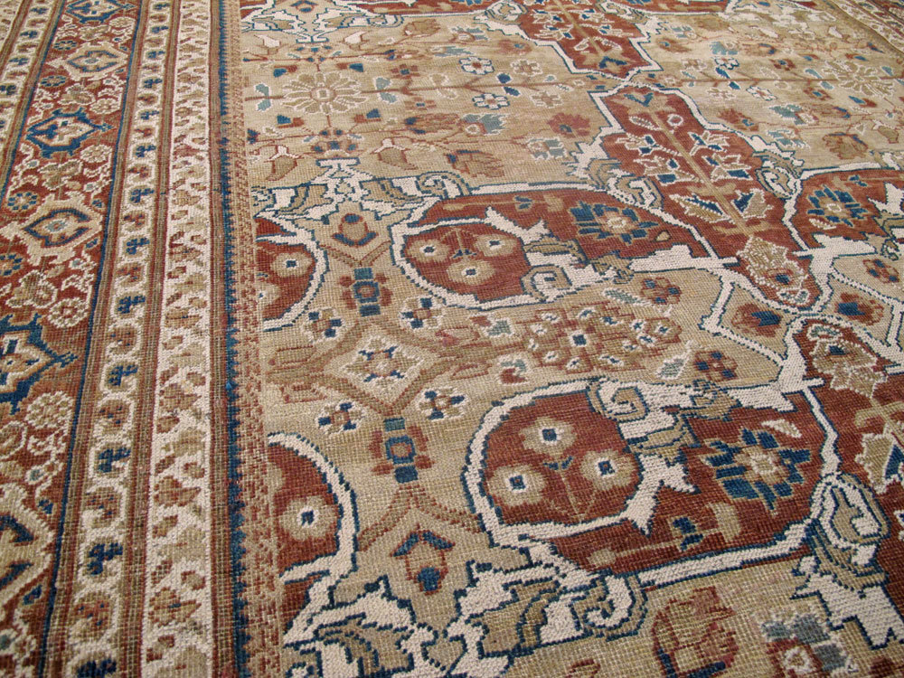 Antique Persian Mahal Carpet, No.8470 - Galerie Shabab