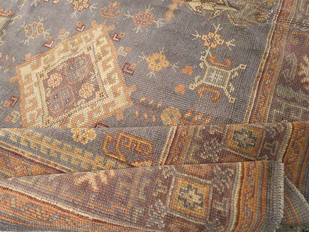 Antique Turkish Oushak Carpet, No.8527 - Galerie Shabab