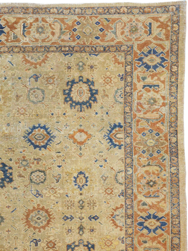 Vintage Persian Mahal Carpet, No.8727 - Galerie Shabab