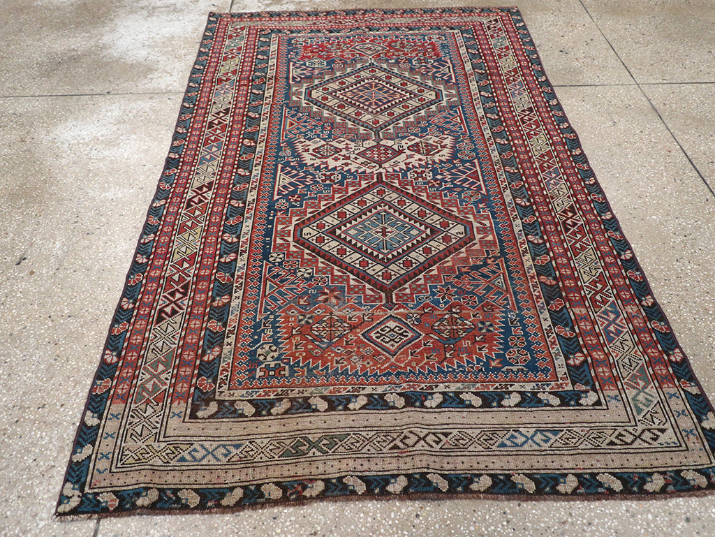 Antique Caucasian Shirvan Rug, No.8742 - Galerie Shabab