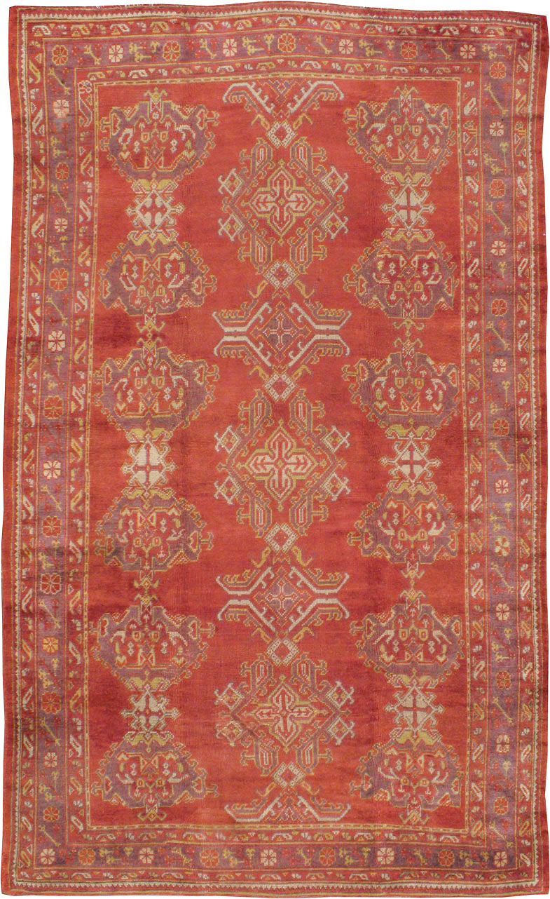 Vintage Turkish Oushak Carpet, No.8831 - Galerie Shabab