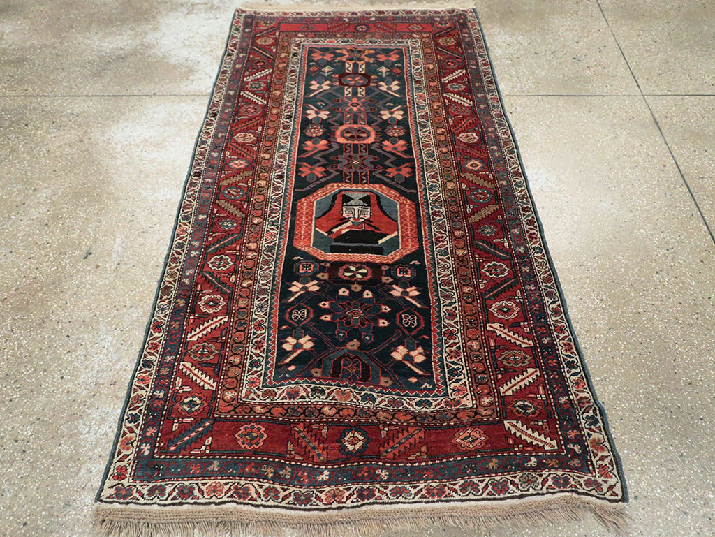 Antique Persian Bakshaish Pictorial Rug, No.9079 - Galerie Shabab