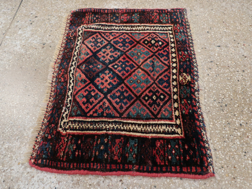 Vintage Persian Kurdish Rug, No.9179 - Galerie Shabab