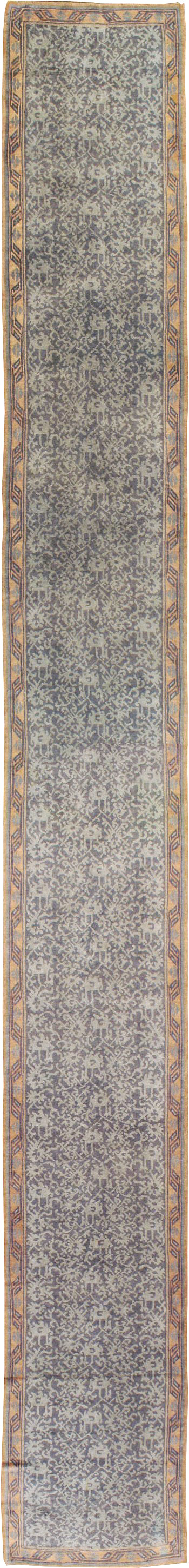 Antique Turkish Oushak Long Runner, No.9424 - Galerie Shabab