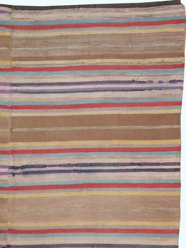 Antique American Rag Rug, No.9955 - Galerie Shabab